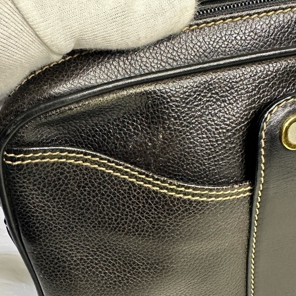 DUNHILL leather clutch bag in black - Picture 8 of 17